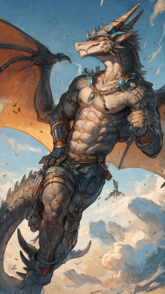 twtesquire's tweet photo. Dragon Furries with Wings Unfurled 
#AiArt #2dArt #Furry #FurryArt #GayFurry #AiCommunity https://t.co/bTrDeqIvcV