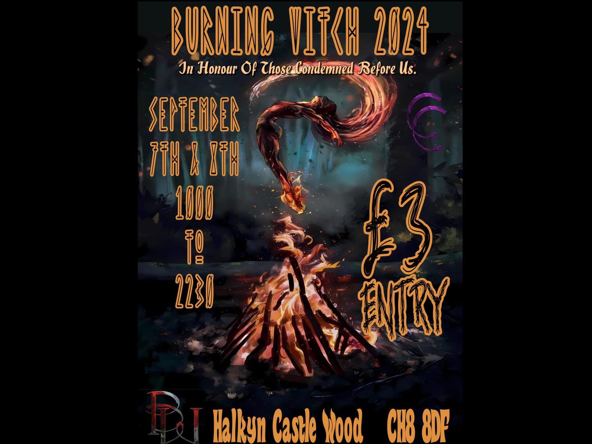 eventbrite.com/e/the-burning-… <a href="/visitwales/">Visit Wales 🏴󠁧󠁢󠁷󠁬󠁳󠁿</a> <a href="/northwaleslive/">North Wales Live</a> <a href="/bbcmerseyside/">BBC Merseyside</a> <a href="/Getintothis/">Peter Guy</a> <a href="/CheshireLive/">Cheshire Live</a> <a href="/WhatsonCheshire/">What's on Cheshire</a> 

#inhonourofthosecondemnedbeforeus 
#bwf #halkyncastkewood #bwf2024
#burningwitchfestival2024 #covenconnect #covenconnections #harrisworks #ravensrest #willowwise