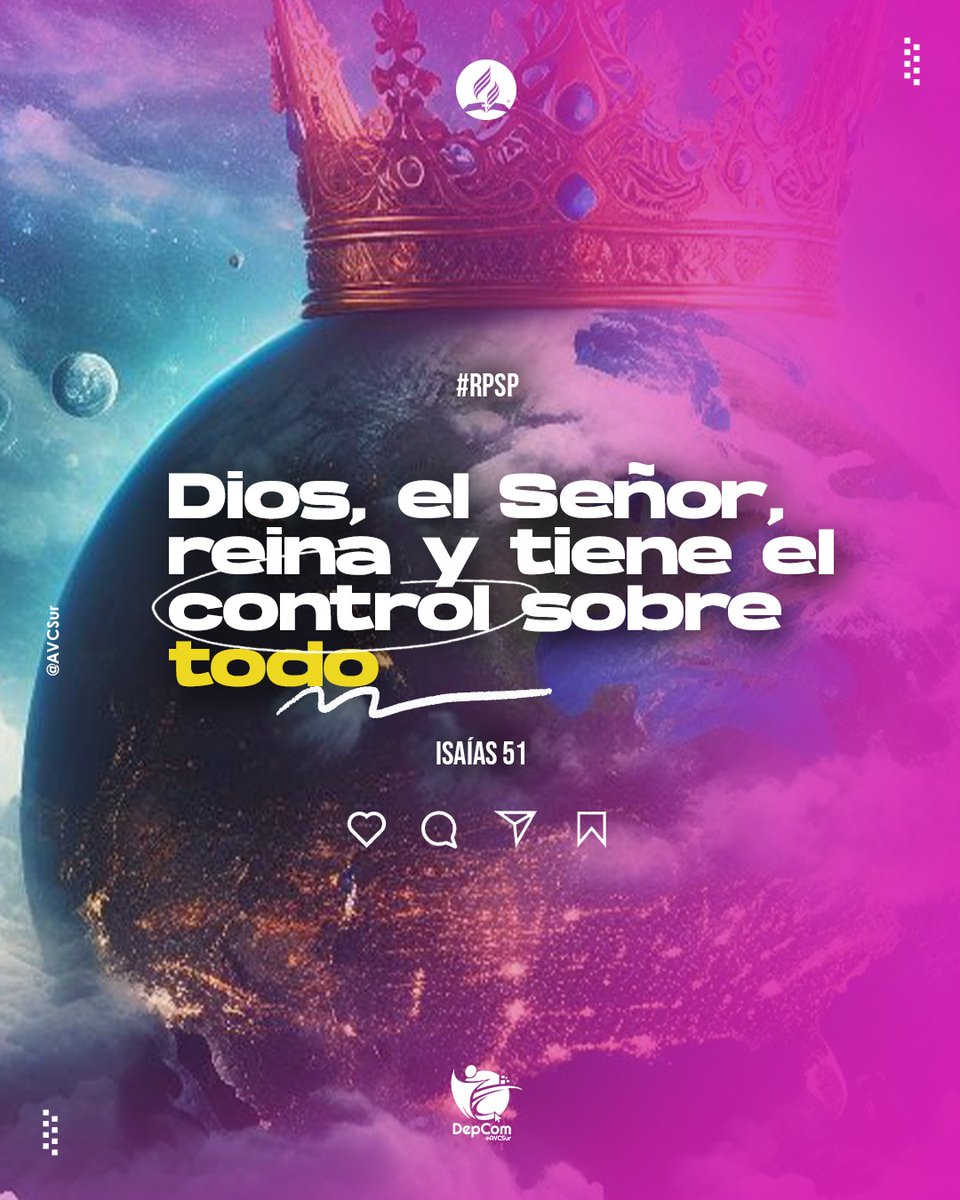 Los hijos de Dios se sintieron solos debido a que eran pocos. Pero el Señor les recordó la verdadera fuente de su herencia espiritual.

En medio de las nubes 🌫️ grises de la vida, permanece fiel hasta el final y verás lo que Dios puede hacer a través de ti.

¡Él siempre reina!
