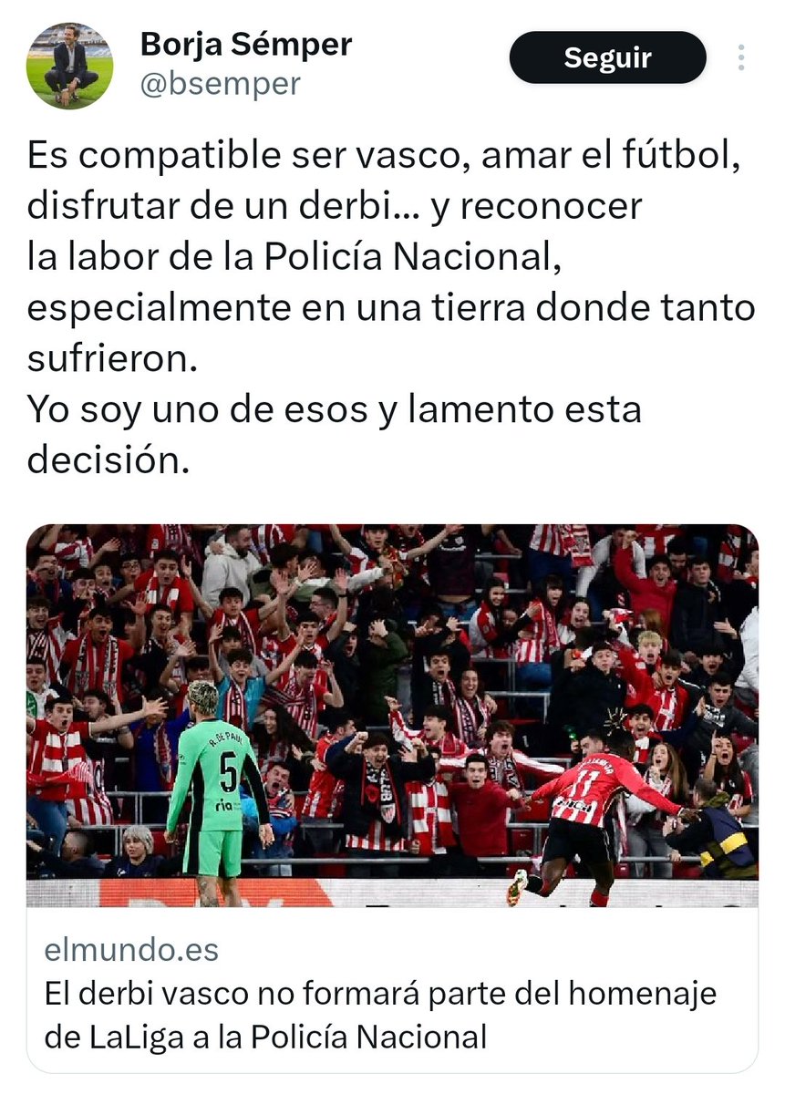 Jainko_Barik's tweet photo. Francisco de Borja Sémper demostrando una vez más lo demócrata, moderado y buena persona que es. https://t.co/Zv59gibnpt