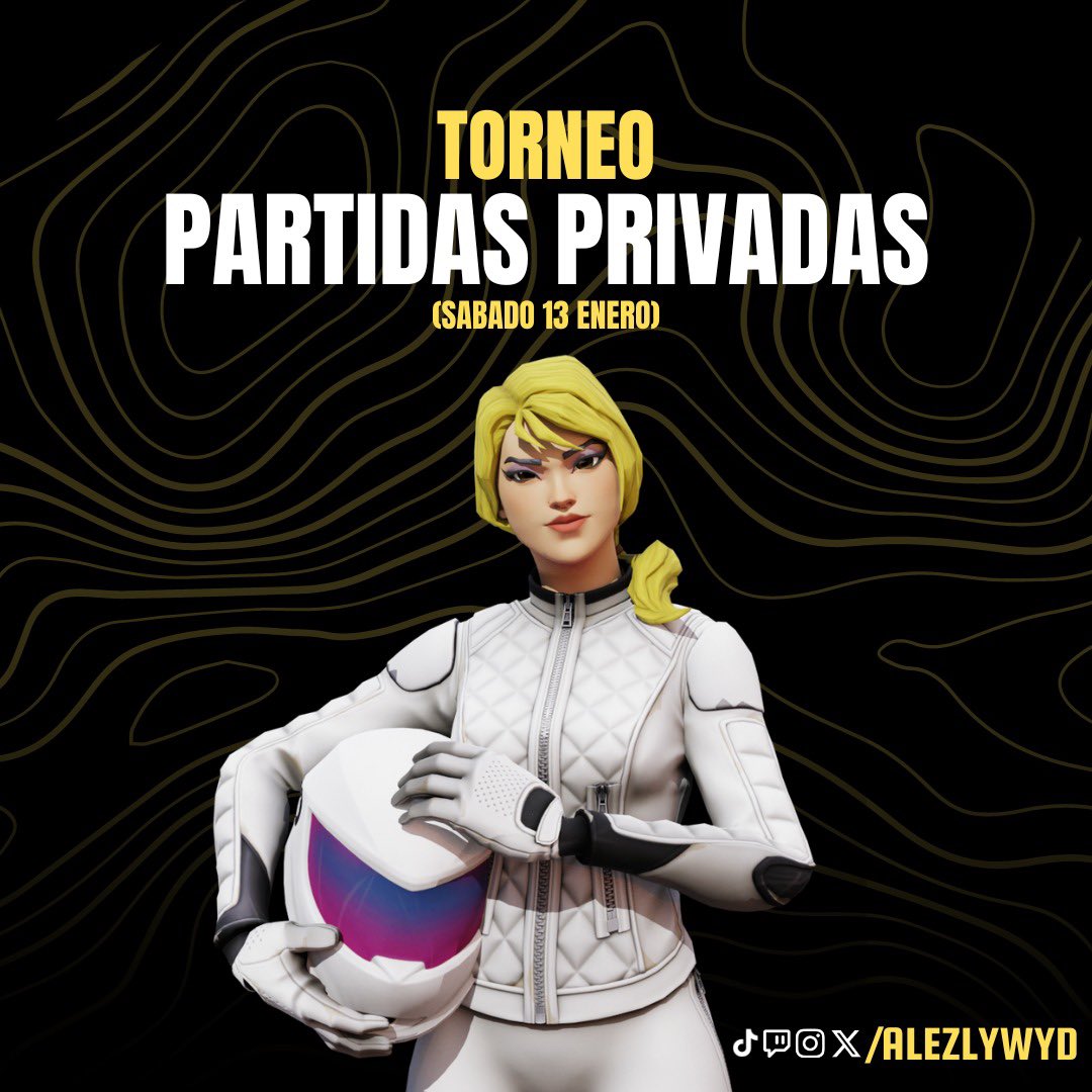 TORNEO MAÑANA POR SKINS - 3 GANADORES EN SOLITARIO. 
🩷 &amp; RT SE LOS AGRADECERÍA 
SE TRANSMITIRÁ POR MI TWITCH.