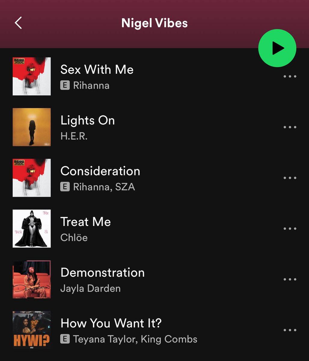 I need more hoe anthems for my Nigel playlist.