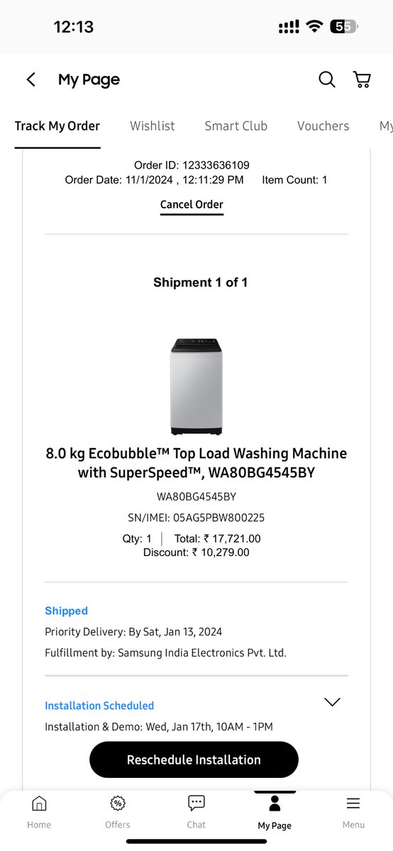 alapan2001's tweet photo. @SamsungIndia when will this order get delivered, it was supposed to be deliver yesterday. Today also its not getting delivered , even delivery partner also saying nothing . I didn’t expect this from Samsung , lack of communication between Samsung and delivery partner. #Samsung https://t.co/fbYhLnFDOc