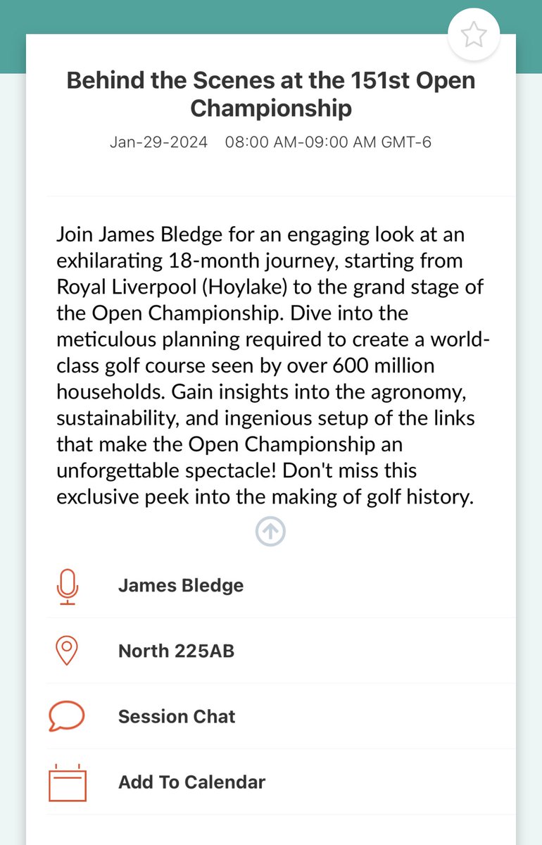 JamesBledge's tweet photo. Can’t wait to attend and speak at the @GCSAA conference in Arizona in a few weeks. Please come say hello, Monday Jan 29th at 8am. 225AB. Be great to meet some old friends and make some new friends. Luckily I have @johnmac150 with me to carry my laptop, clicker and water bottle! https://t.co/ZwnkWhDuS4