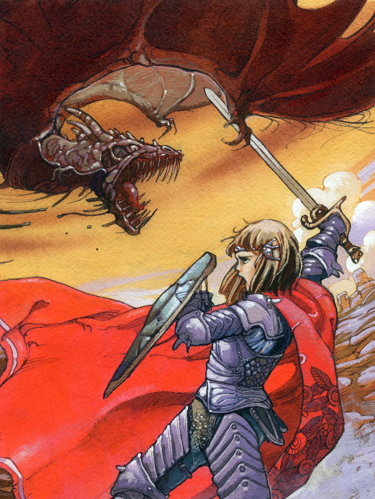 Brise_Marine's tweet image. #昭和生まれの絵描きさんの絵を魅せて
第2弾は『ミネルバトンサーガ』『ファンタシースター』『ソード・ワールド短編集』で攻めてみる。✍️😁🎨
#illustration #watercolor #イラストレーション #水彩画 #米田仁士 #HitoshiYoneda