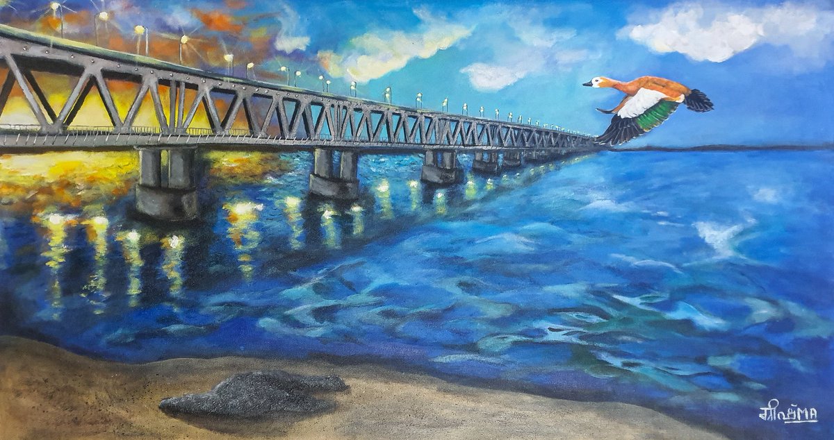 opsimath6's tweet photo. So when I got tasked to paint the Bogibeel bridge ....Did some 'Google research' on Bridges . Here are the Top 5 longest Sea bridges in the world
5.Jiazhou Bay bridge 🇨🇳
4.Donghai 🇨🇳
3.Hangzou Bay 🇨🇳
2.Sheikh Jabar-sabah Causeway 🇦🇪
1. Hongkong-Macau 🇨🇳 #MTHLInauguration https://t.co/9Nyxh5Ys5d