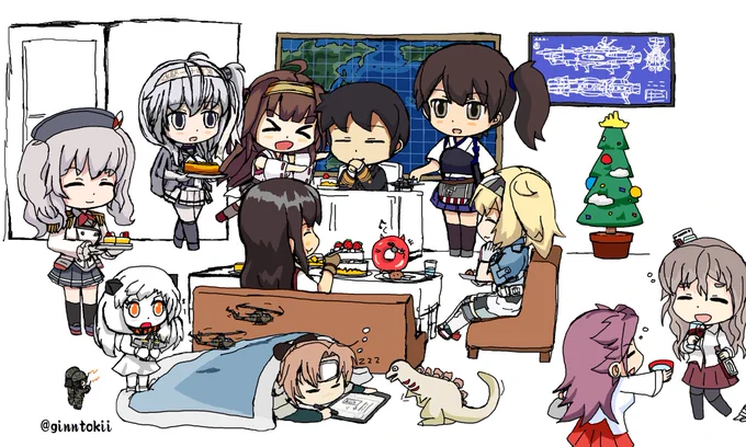 #みなさんの艦これネタ絵見せてください 他にも色々描いたけど…とりあえず。(⁠;‾⁠▽‾⁠) 