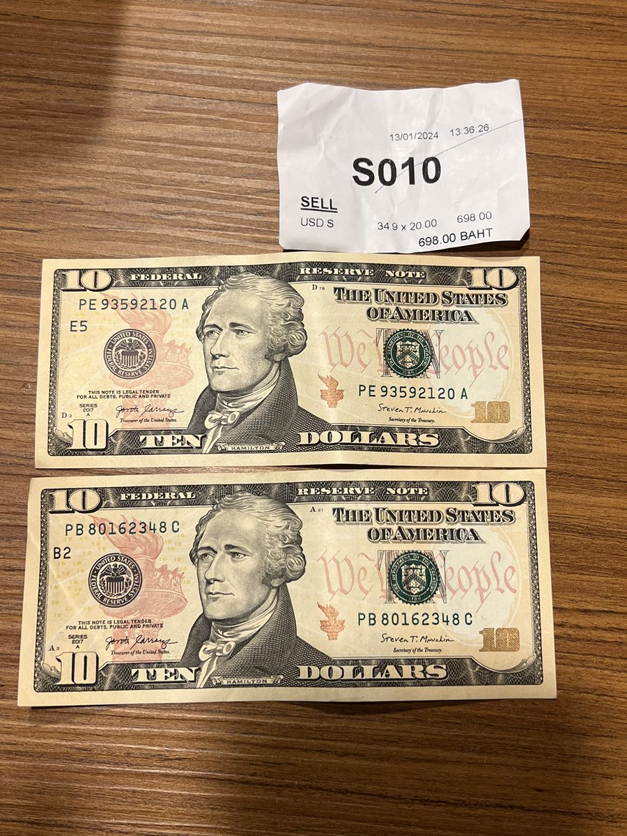 Areca2022's tweet image. 久しぶりの #VASU 。明日の空港からホテルへの移動、トゥクトゥクが18ドルらしいのでバーツから両替。698Bで20ドル。両替アプリと同額なんでレートはいいのかも。ドル紙幣も久しぶりに見た😳

maps.app.goo.gl/uZgonUuBeRNj8Y…