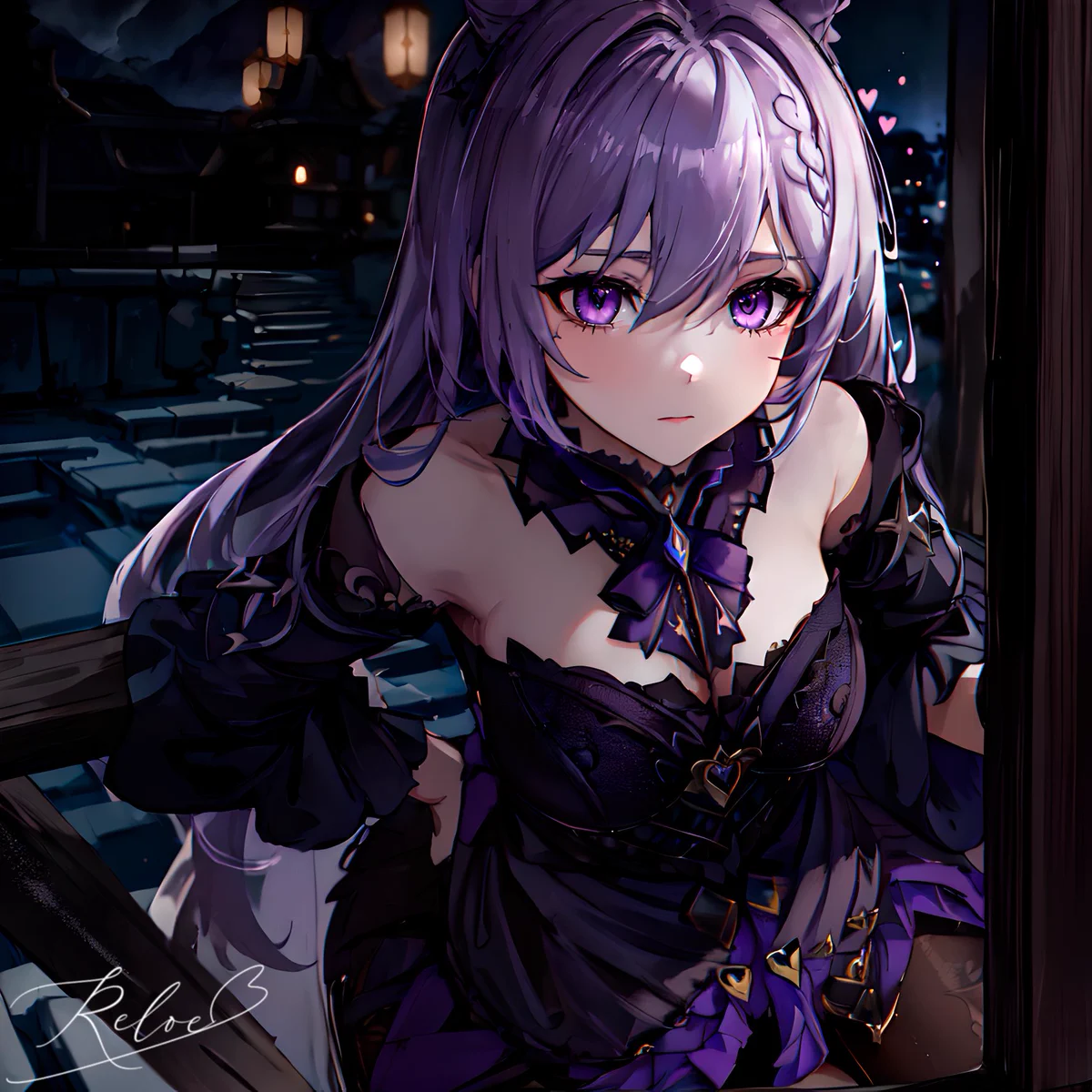Night walk with Keqing. © RELOE 2024
