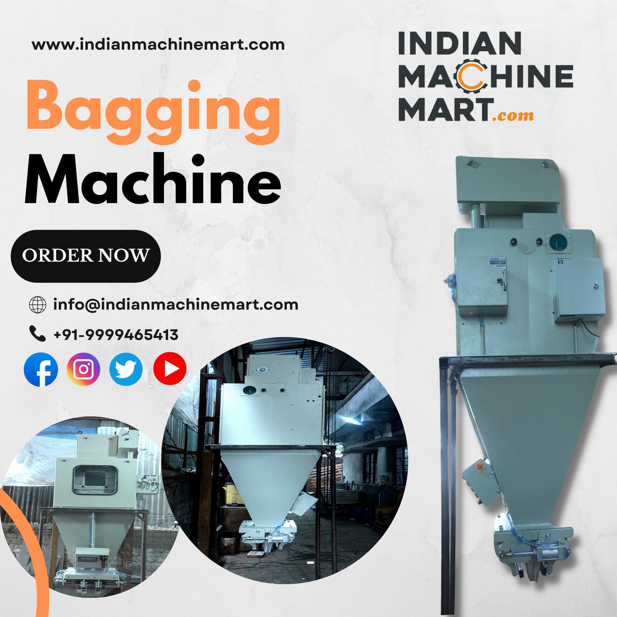INDMachineMart's tweet image. Bagging Machine | Indian Machine Mart 
For Inquiry:  bit.ly/3Crean9 
#bagging #baggingmachine #machines #automaticmachine #semiautomatic #indianmachinemart #baggingmachinery #packagingmachine #buynow