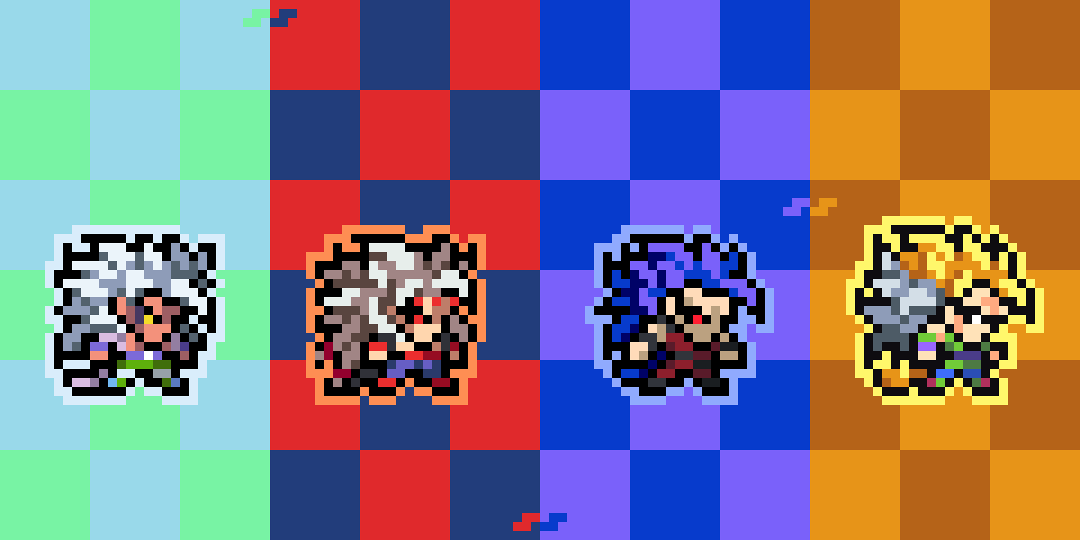 NelzomSprite's tweet photo. ¿Cúal es tu transformación favorita?

Diseño de Goku AF forms SS5, 6, 7 y 8 para el mod DBAF Devolution que estamos haciendo el team @s_modev 

#pixelart #dbdevolution #dbafdevolution #dbaf #af #goku #ssj https://t.co/VV4nNo2ry2