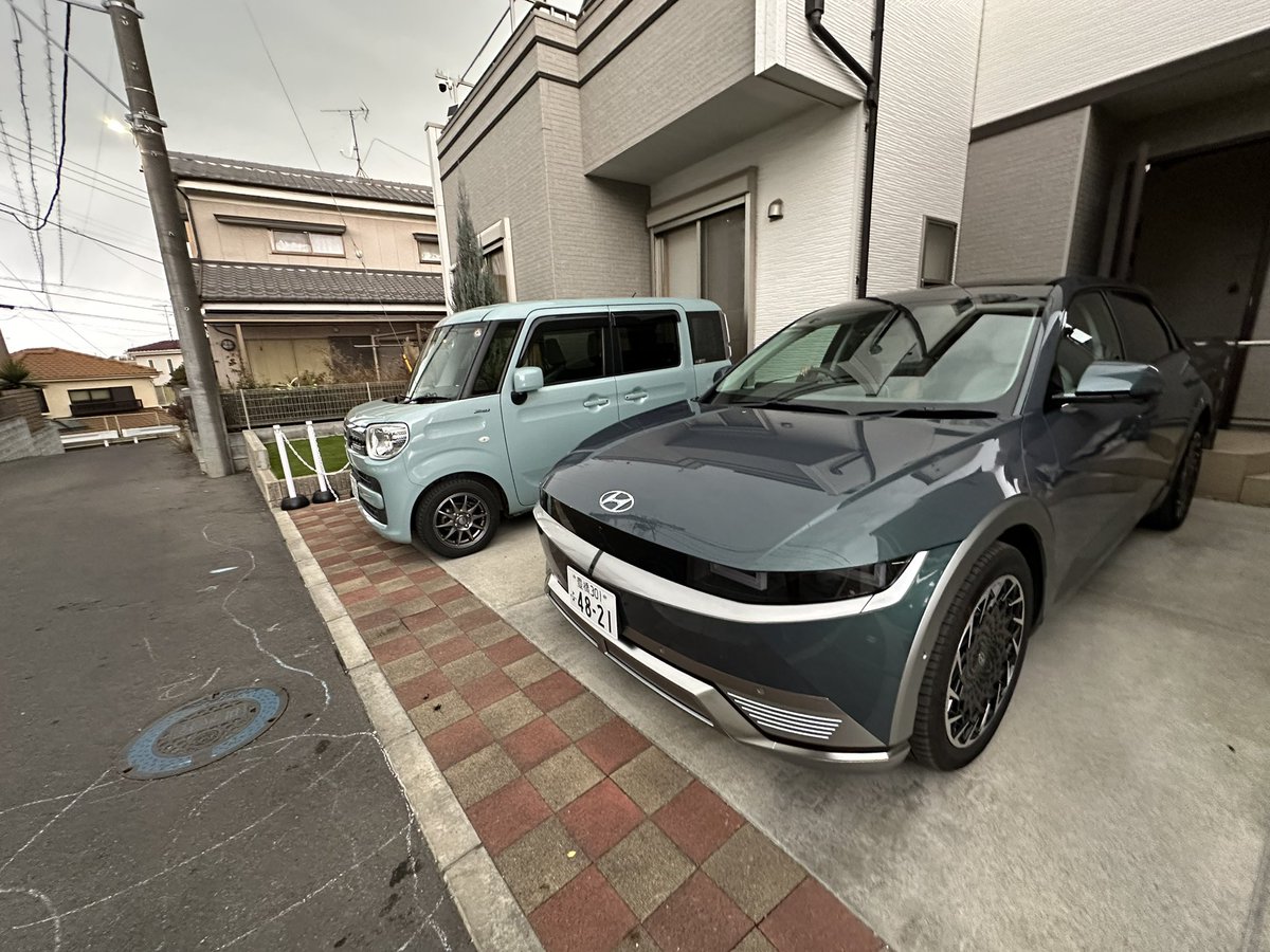 zacky7569's tweet image. モニターキャンペーンにて。
運転してる分には大きさ感じないけど、外見はデカく見えるね。
モデル3より静かです

#アイオニック5 #ヒョンデ #Ionic5 #Hyundai