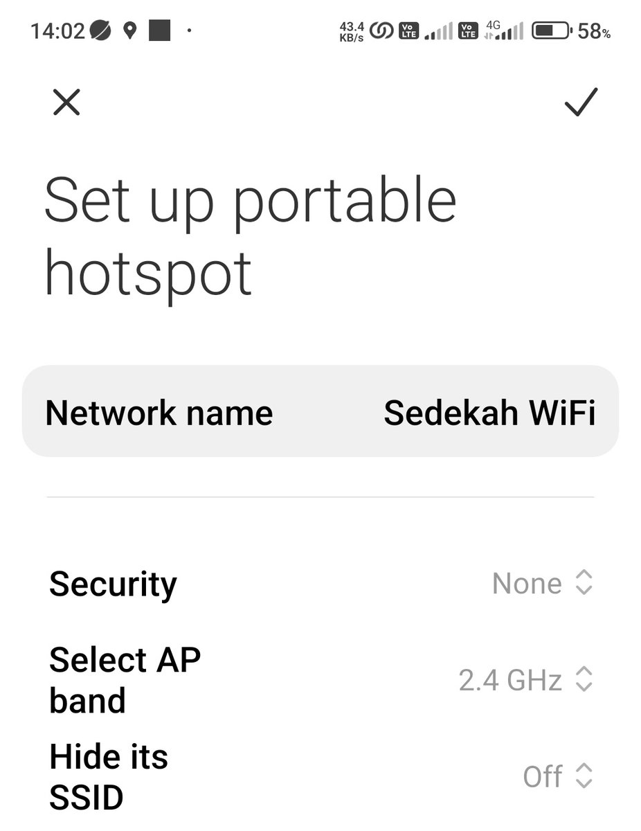 kiagusamin's tweet photo. @hoed_hoed Sudah dishare hotspot Sedekah WiFi tanpa password nah. Biar cepet abes kuotanyo 😅 https://t.co/0YusdXocpp