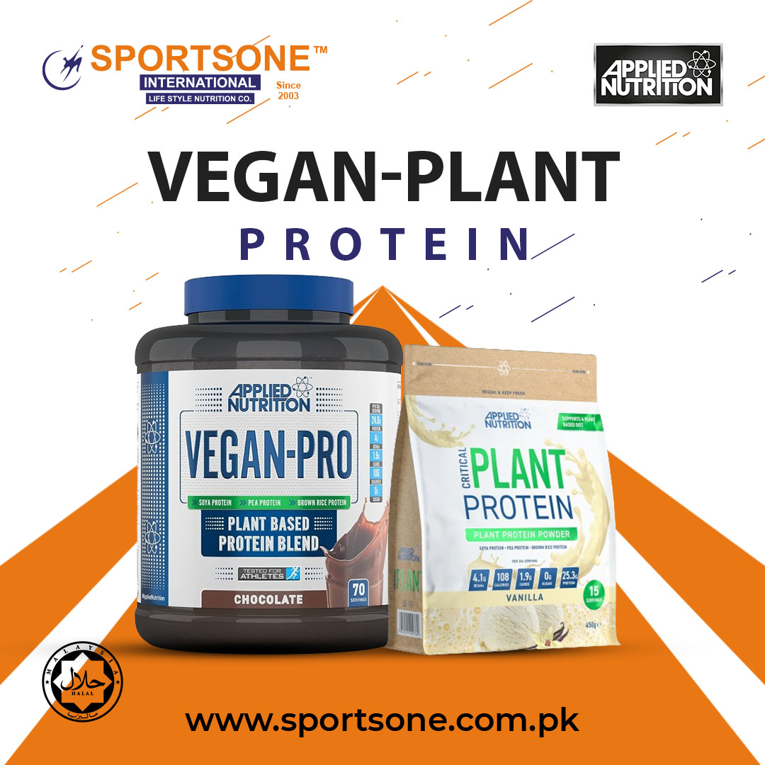 SportsoneI's tweet photo. Applied Nutrition Vegan-Plant is the perfect Vegan Protein blend combining Soya Protein Isolate, Pea Protein Isolate, Brown, and Rice Protein to deliver a premium quality, Vegan Protein Powder with a full range of Essential Amino Acids.  #sportsoneinternational #authroizeddeale https://t.co/tAN5YmC7Dm
