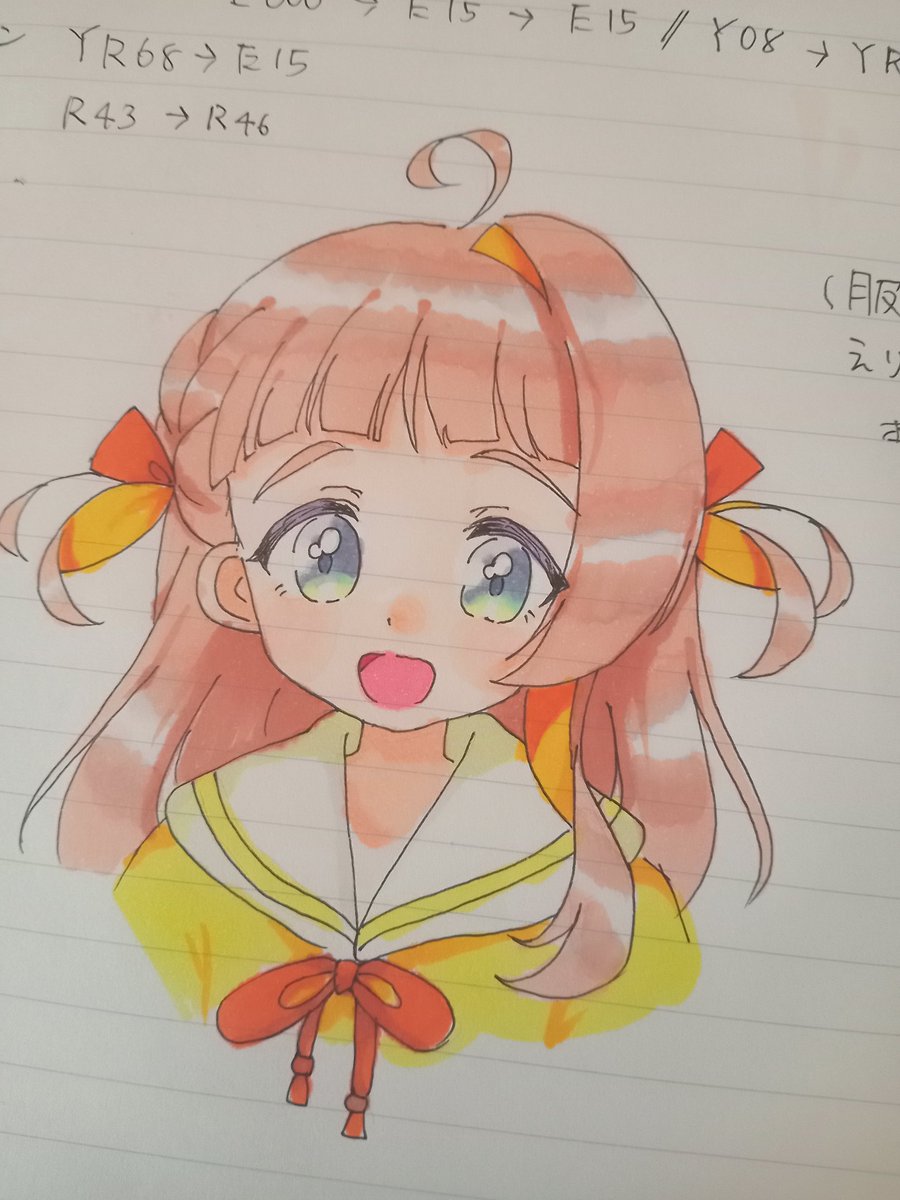 「またコピック練習してた〜( ⁎ᵕᴗᵕ⁎ )」|ほしまる りぼん💮🎀のイラスト
