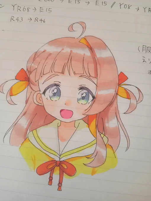 またコピック練習してた〜( ⁎ᵕᴗᵕ⁎ )