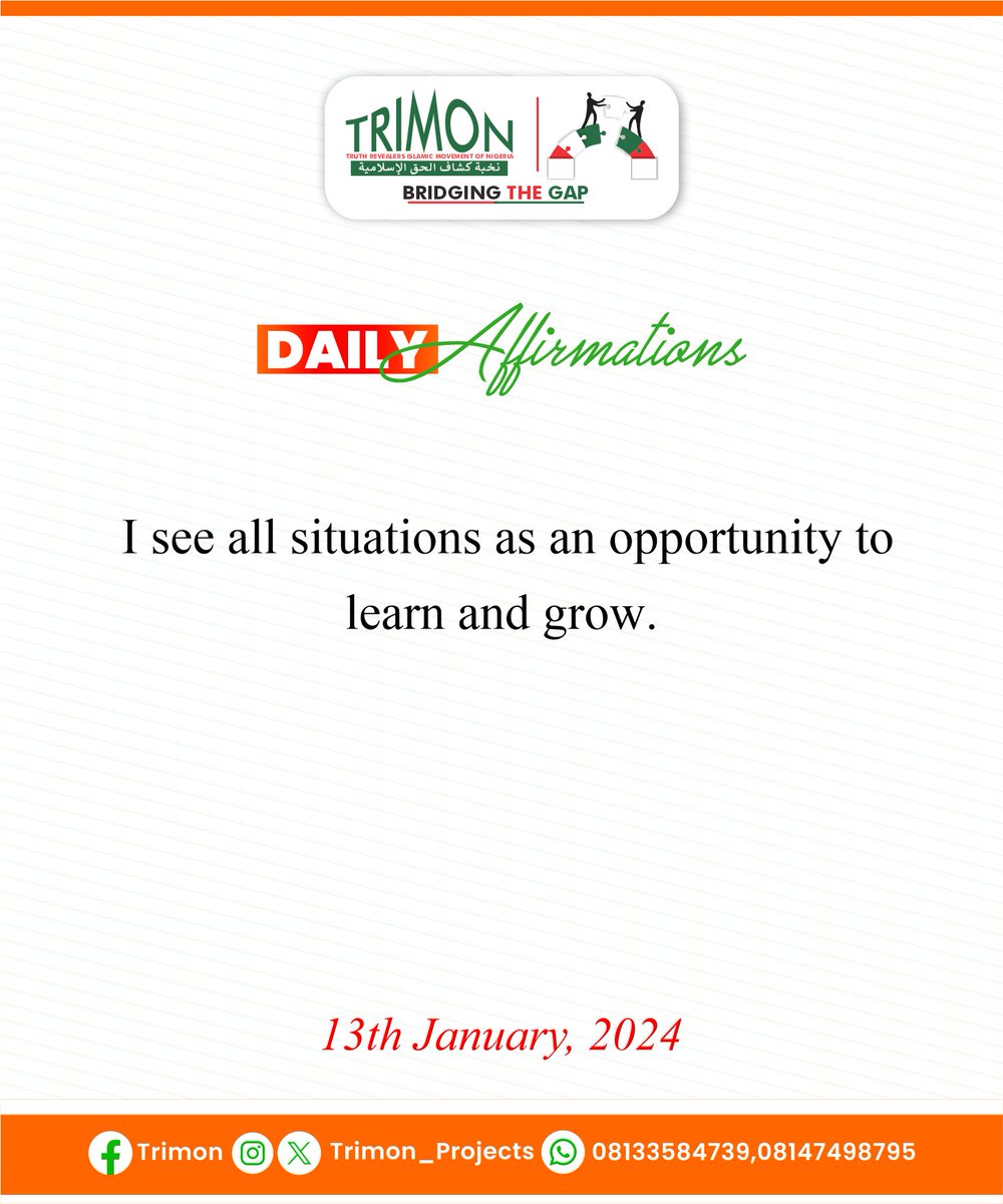 trimon_projects's tweet photo. I see all situations as an opportunity to learn and grow.
..
..
#dailyaffirmations https://t.co/K4FBj7nfyf