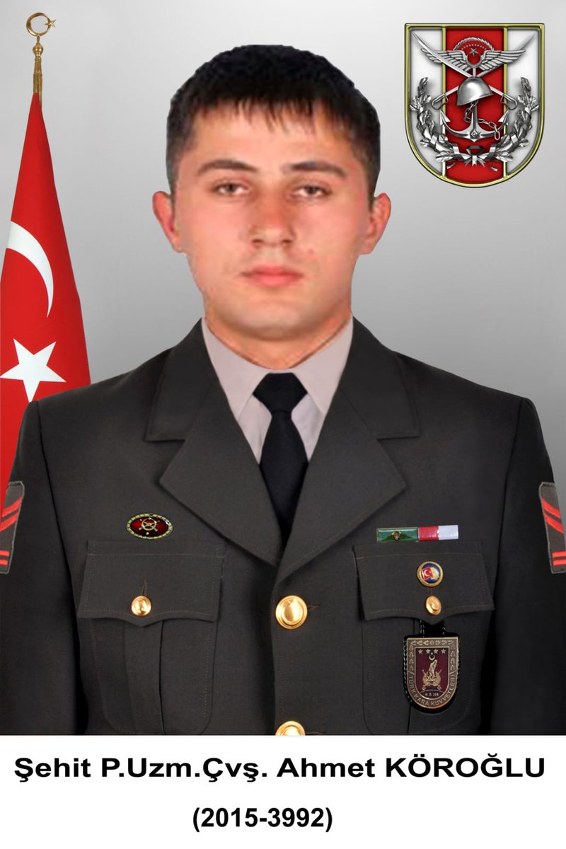 TC_giresun's tweet photo. İlimiz nüfusuna kayıtlı P.Uzm.Çvş. Ahmet Köroğlu, Pençe-Kilit Harekatı bölgesinde şehit düşmüştür. 

Aziz şehitlerimize Allah’tan rahmet, kederli aileleri ile TSK ve asil milletimize başsağlığı, yaralılarımıza da acil şifalar dileriz.

Haber Detay : https://t.co/zM1rwiuw0k https://t.co/ka25NvxAoJ