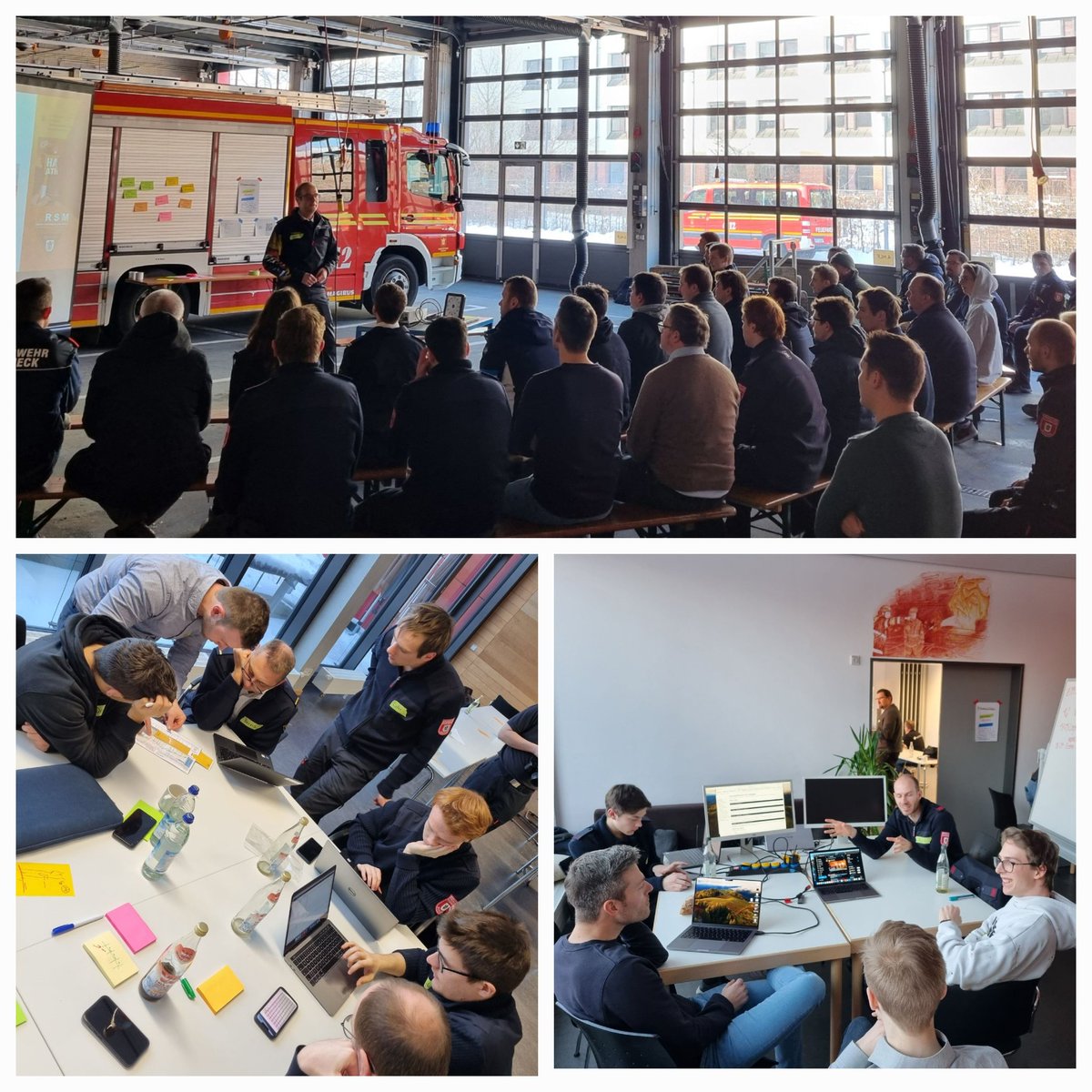 ERSTER Feuerwehr #Hackathon gestartet! Challange, wie können wir mit Digitalisierung schneller Leben retten oder den Einsatz für unsere Feuerwehrkräfte sicherer/zielgerichteter lenken. Danke an alle Beteiligten für diesen internationalen Zuspruch/Beteiligung. 👍🏻