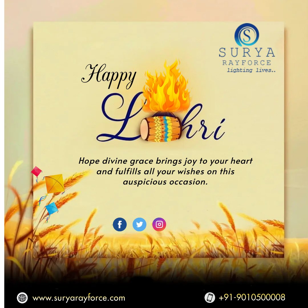 HarshBa46793038's tweet image. Our #SuryaRayforce team wishes you a vibrant #Lohri filled with the warmth of the bonfire, the sweetness of Gur, and the joy of festive celebrations. #HappyLohri to you and your loved ones!

suryarayforce.com