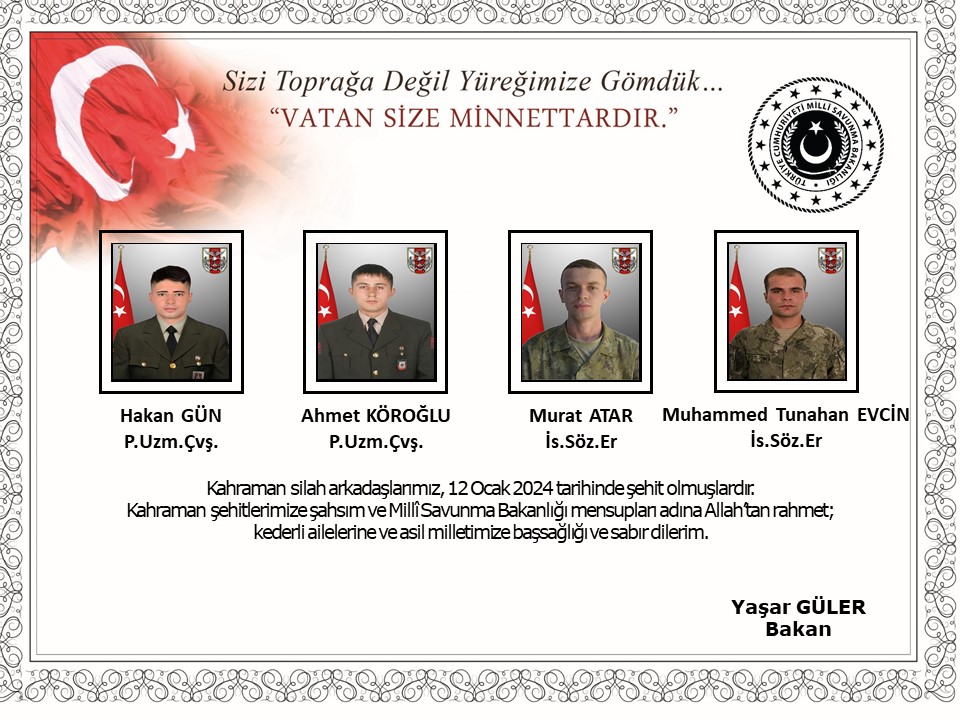 MetinNacar's tweet photo. Ya Rabbi, El Kahhar ismi şerifinle, zalimleri senin hükmüne bırakıyoruz. Yüreğimiz yanmaya devam ediyor, acımız tarifsiz.

Tüm kahraman şehitlerimize Allah'tan rahmet, kederli ailelerine sabırlar diliyorum.

Ruhları şãd olsun... 🇹🇷 https://t.co/3xYBUrWvCy