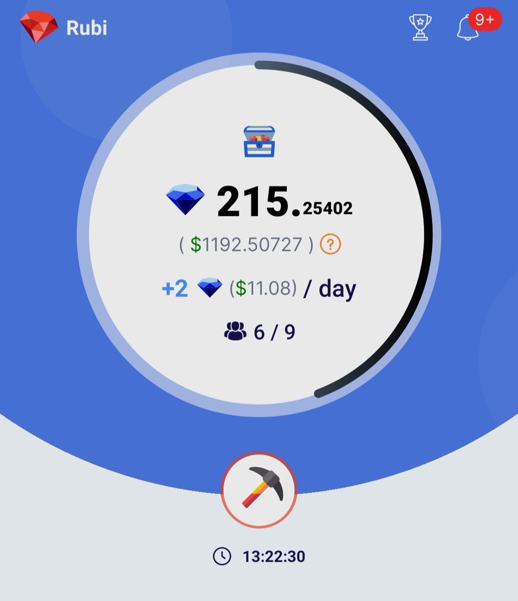 Faizal_H3's tweet photo. @shanarshad7989 @PiNews_6 Rubi PROJECT!* 💥

1 RUBI = $5.54. (anticipate) 💰

Take your mining seriously

10 M supply June open mainnet launch

✅ Legit project
✅ Valuable digital assets
✅ 100% ad free mining platform
✅ Strongest and noiseless DAO team

*Registration Link
https://t.co/OpJ7ap0BX1 https://t.co/nqAS8GPkqw