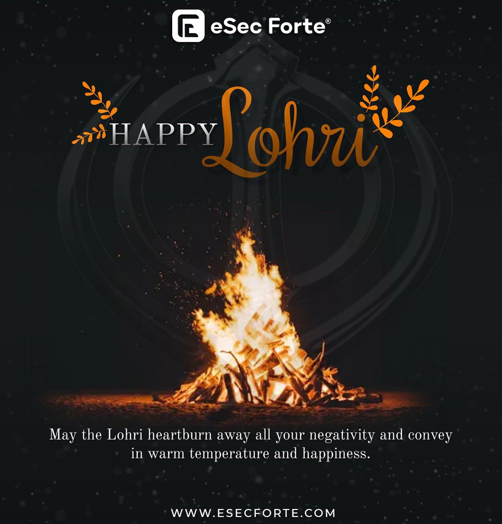 Wishing you a Lohri packed with appropriate health, prosperity, and joy. . . . #esecforte #happylohri #lohri #forensics #Cybersecurity #dfir #digitalforensics #esecfortians