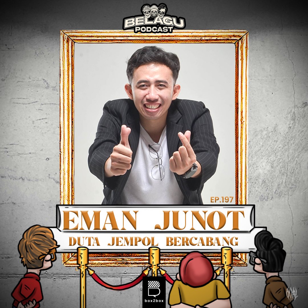 Ini dia <a href="/emanjunot/">Eman./</a>, seorang Komika dengan kelebihan jempol bercabang di tangan kanannya.

Dulu sempet minder karena sering dibully, sekarang dia gunakan kelebihan jempol itu buat materi Stand Up Comedy.

open.spotify.com/episode/603zsT…

<a href="/Box2boxID/">Box2Box Indonesia</a> <a href="/guzman_sige/">Guzman Sige</a>
<a href="/KunsKurniawan/">Kuns Kurniawan</a> <a href="/TamaRandy/">NO choice!</a>