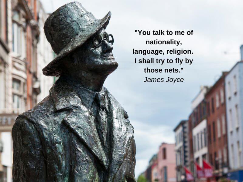 You talk to me of nationality, language, religion. I shall try to fly by those nets.' - #JamesJoyce #diedonthisday: January 13, 1941