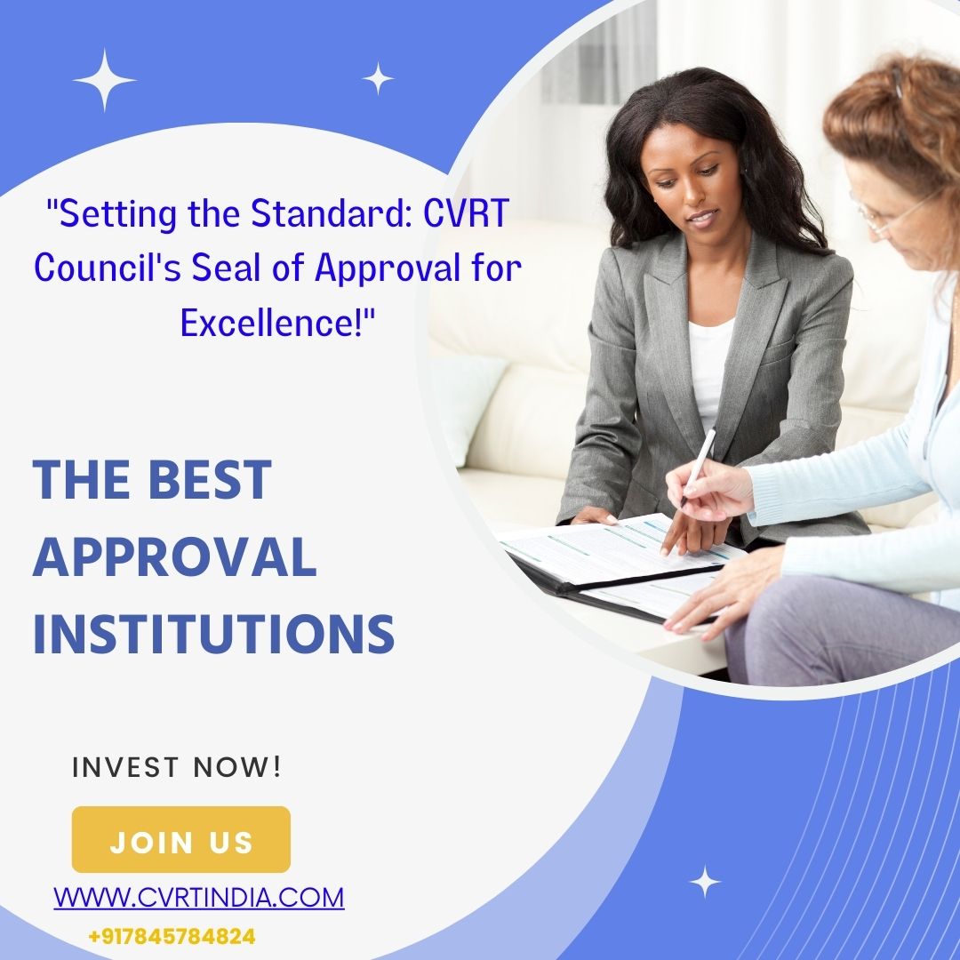 The Best Approval Institutions  - Develop your business to the next level | CVRT Council
For more info: cvrtindia.com |+917845784824
#AffiliateTraining #AffiliateSuccess #PartnerProficiency #AffiliateEmpowerment #CollaborateToSucceed #AffiliateMentorship #AffiliateSkill