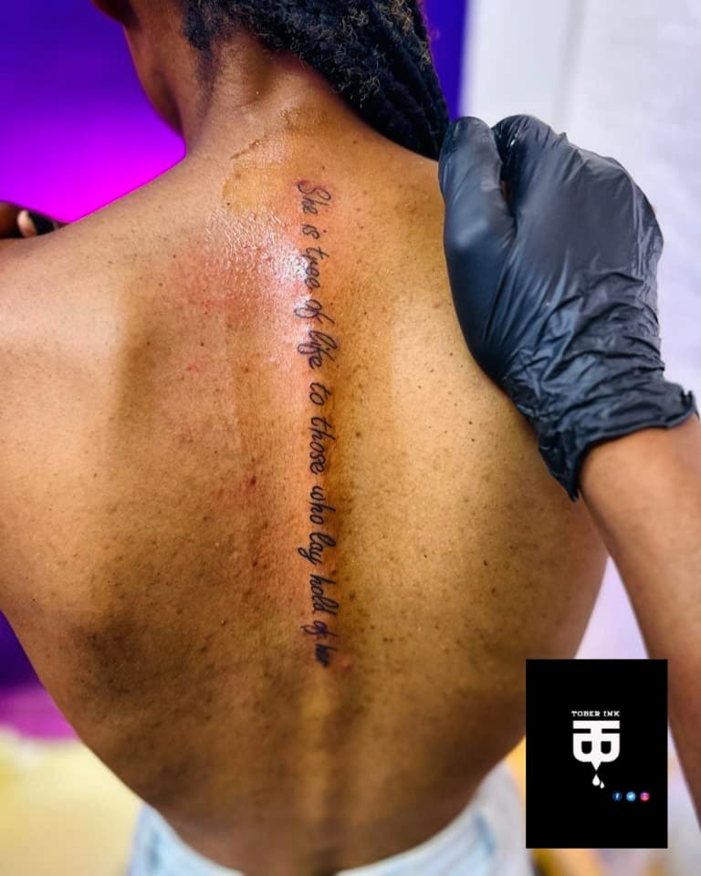 Toberink's tweet photo. Final Piece.
Recent Tattoo.
Design Spine Tattoo
Artist :KayCee Casper

We up and Running!
Call or WhatsApp us on : 084 709 6578 https://t.co/gRDQPxr99O