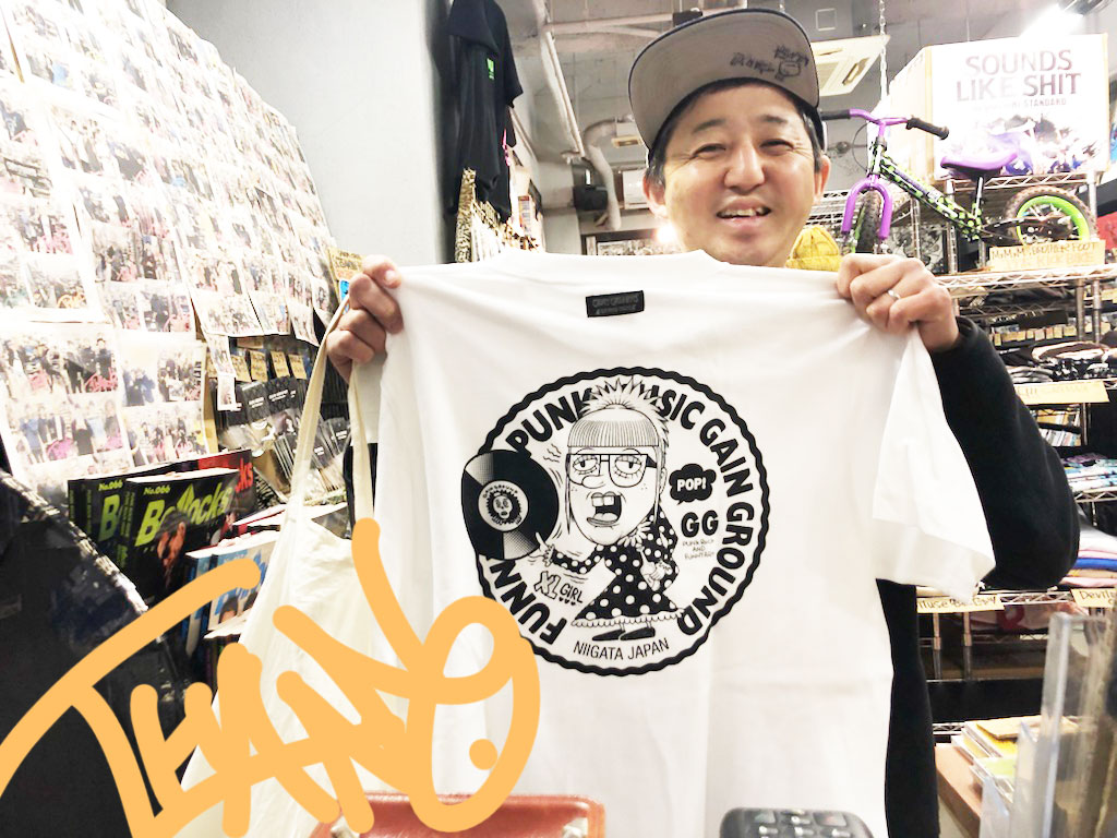 gainground025's tweet photo. GAIN GROUND XL GIRL Tシャツお買上げ☆ありがとうございます！何気にお話しも出来てよかったです！風邪ひかないように暖かくしてくださいね～！今年も宜しくお願いします^^ https://t.co/8t3uXT9GSn