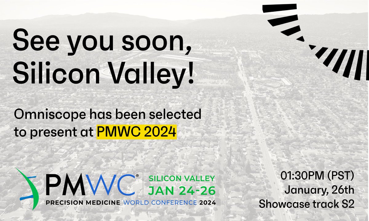OmniscopeAI's tweet photo. Co-founder & CEO @VOmniscope presents Omniscope’s expertise in harnessing T cell repertoires to uncover response signatures to immunotherapy at upcoming @PMWCintl conference.
Also at PWMC? Request a meeting:
🤝 https://t.co/25fNtGL73y
#PWMC24 #ScienceIsWeAll #NoTCellLeftBehind https://t.co/KhZQ7v181v