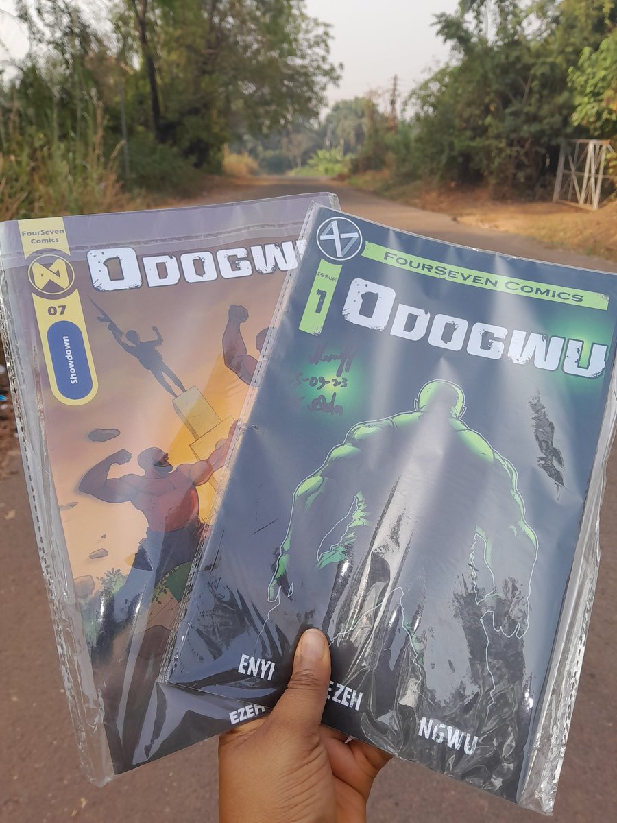 Last year's <a href="/CraterLitFest/">Crater Literary Festival</a> ,I received a wonderful gift of Odogwu comics from <a href="/foursevencomics/">foursevenuniverse</a>. I vividly recall their humble beginnings as undergraduates in Enugu, and now, their incredible work is beautifully printed!

Explore the titles they offer:
 foursevenstudios.com