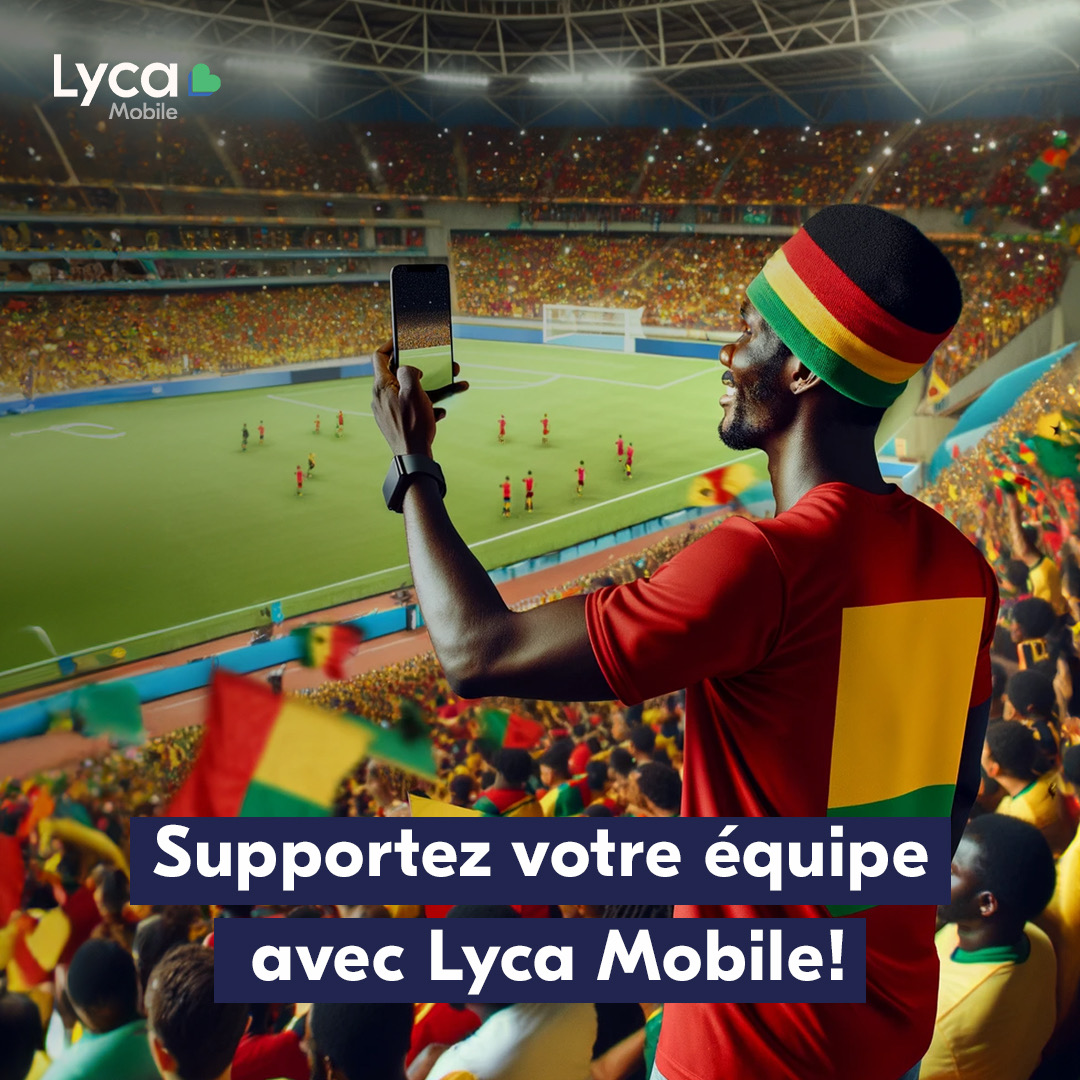 🌍⚽ La passion du football unit l'Afrique ! Alors que le CAN démarre, restez connecté avec vos proches et vivez chaque moment d'excitation, quelle que soit la distance avec Lyca Mobile.
#LycaMobile #lycamobilefrance #CAN2024 #coupedafriquedesnations #SupportWithLyca #guinee
