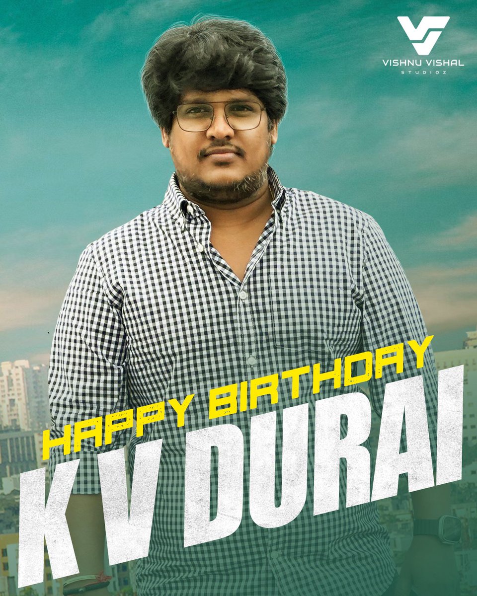 Happy birthday to our Co producer @DuraiKv ♥️ May your day be as fabulous as you are, filled with laughter, joy, and a sprinkle of surprises 🎊 #HappybirthdayKVDurai #RiseandShine