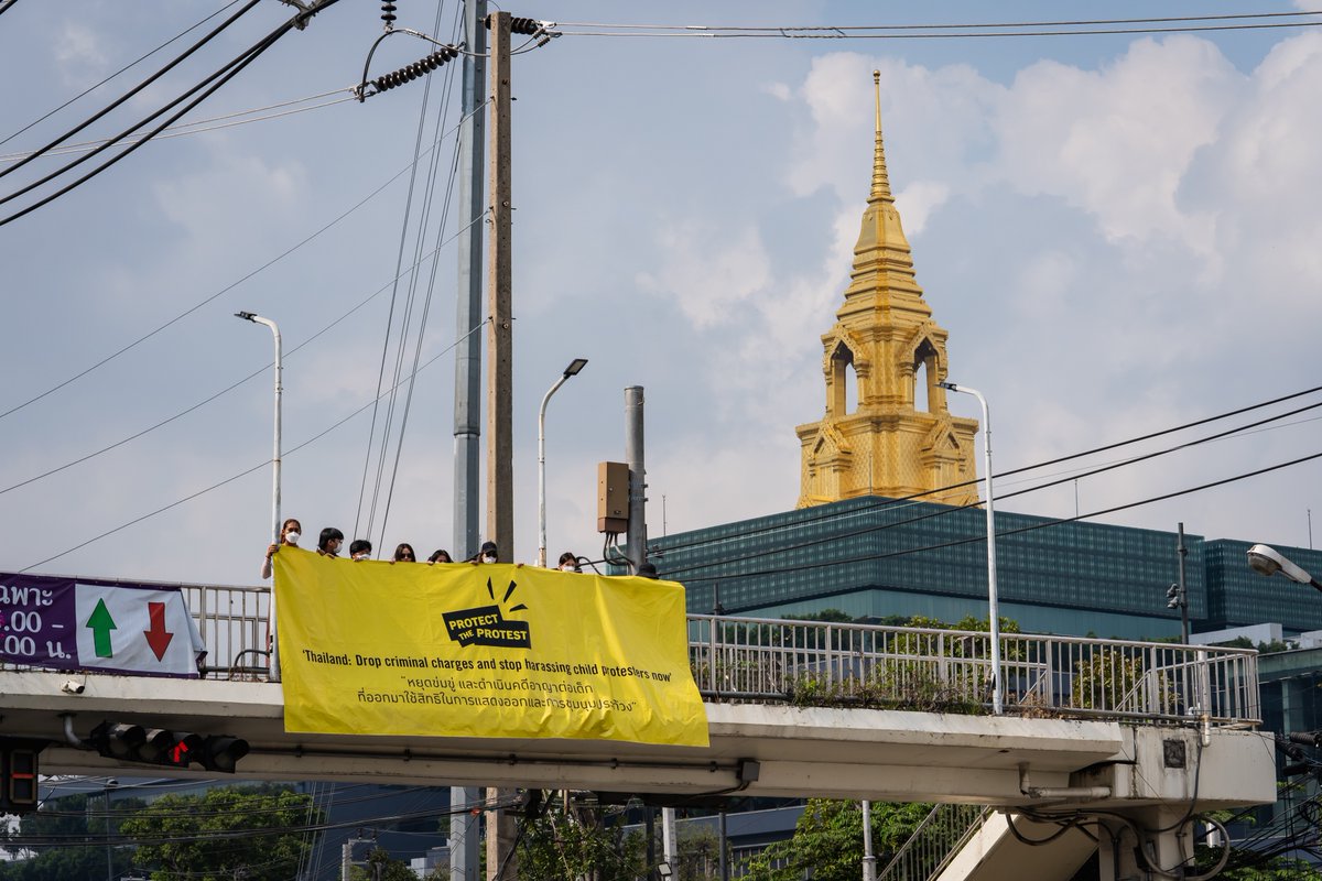 AmnestyThailand's tweet photo. In #ThailandChildrenDay, we would remind it again.  

After 2020, at least 286 children and youths in Thailand have been facing the legal charges just because they expressed their rights to freedom of expressions.

#WhatsHappeninginThailand https://t.co/9GsJKHVuUd