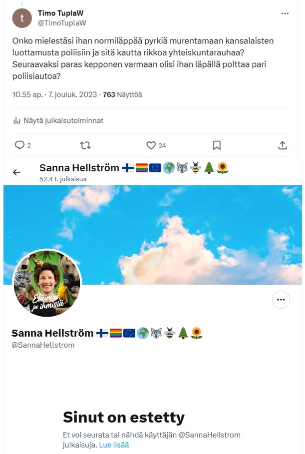 Ihmettelinkin, että mihin tämä itsekriittinen, rakentava keskustelija oli hävinnyt!