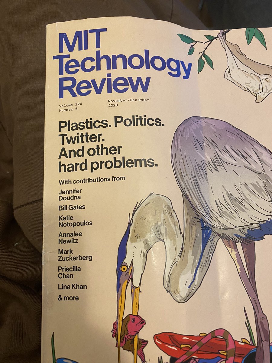 cwsampson's tweet photo. @Annaleen you know your name must be a draw in the tech world when you’re mentioned on the cover of MIT @techreview with only one sentence attributed to you on the inside! (To be fair, Gates only has 3). https://t.co/JbtfzTQ0EW