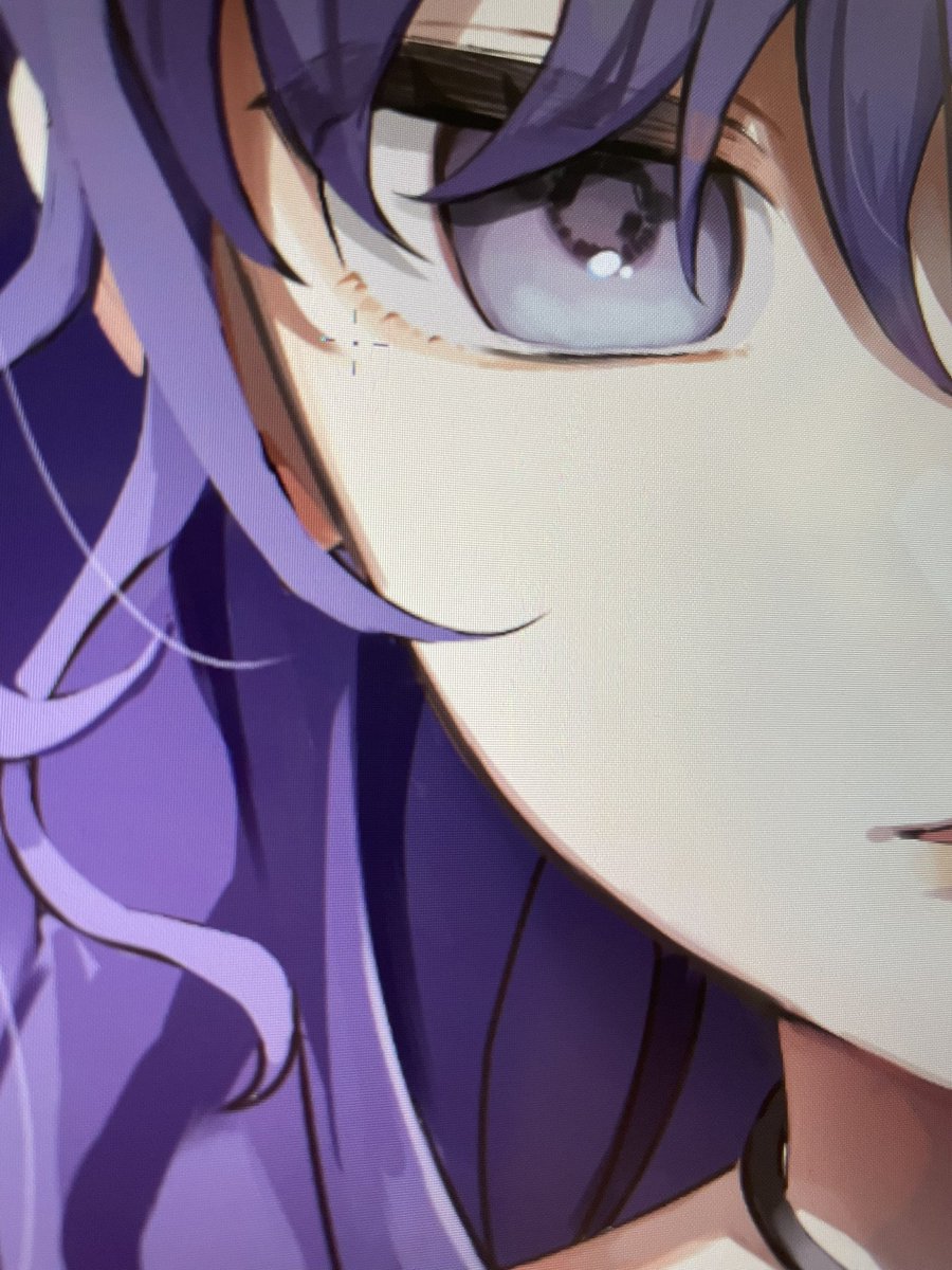asahina mafuyu 1girl solo purple hair purple eyes close-up long hair choker  illustration images
