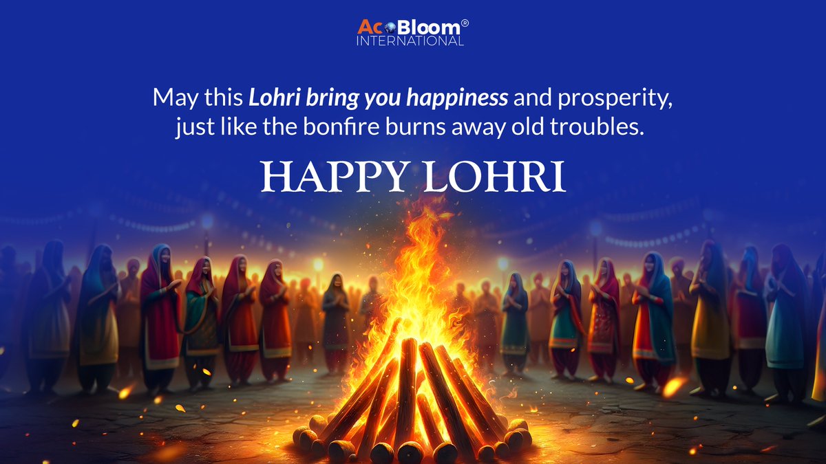 acobloom's tweet image. 🥁🔥As the dholki drums resonate and rewari adds sweetness to the air, #AcoBloom wishes you a Lohri filled with joy, warmth, and community spirit. 

May the festivities bring prosperity and happiness to all! 🥳🎉 

#LohriCelebration #FestiveCheers #lohri