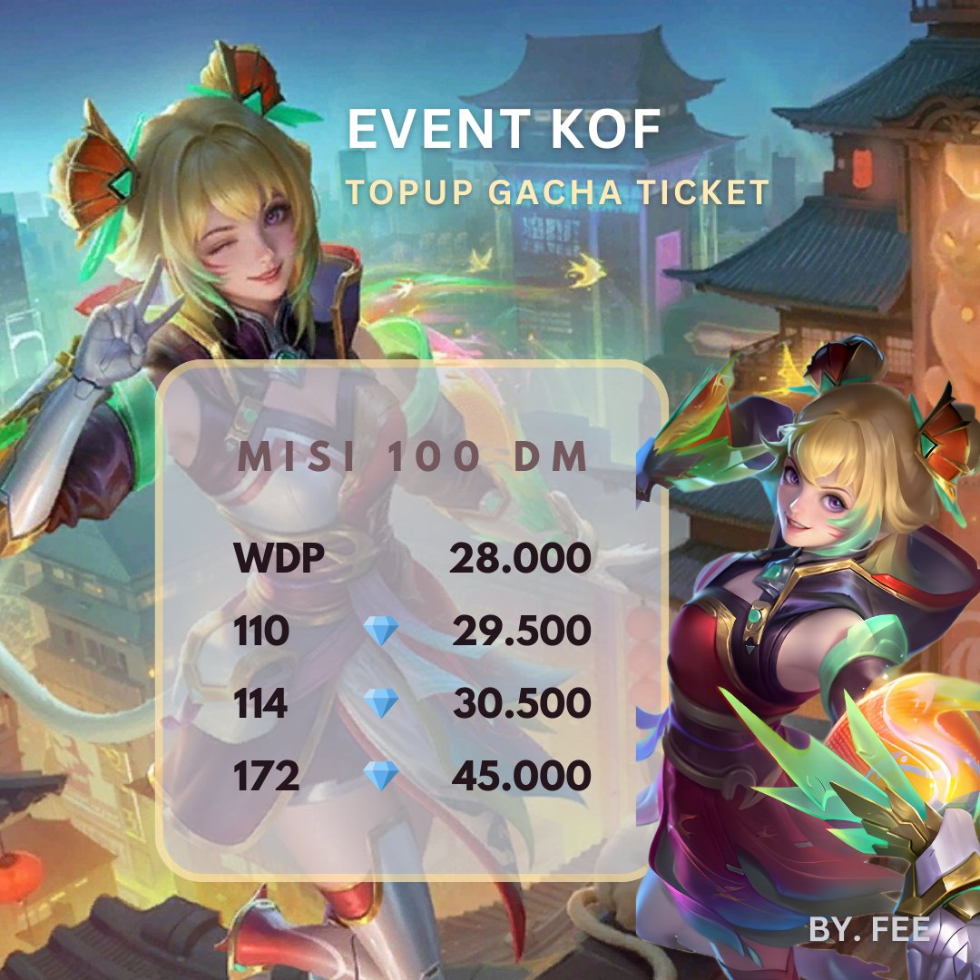 fee - Jual Diamond ML tweet media