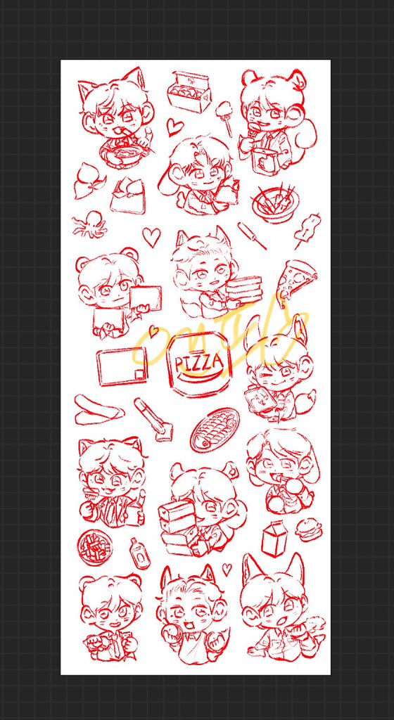 칠리버전 이렇게 그릴 예정!!