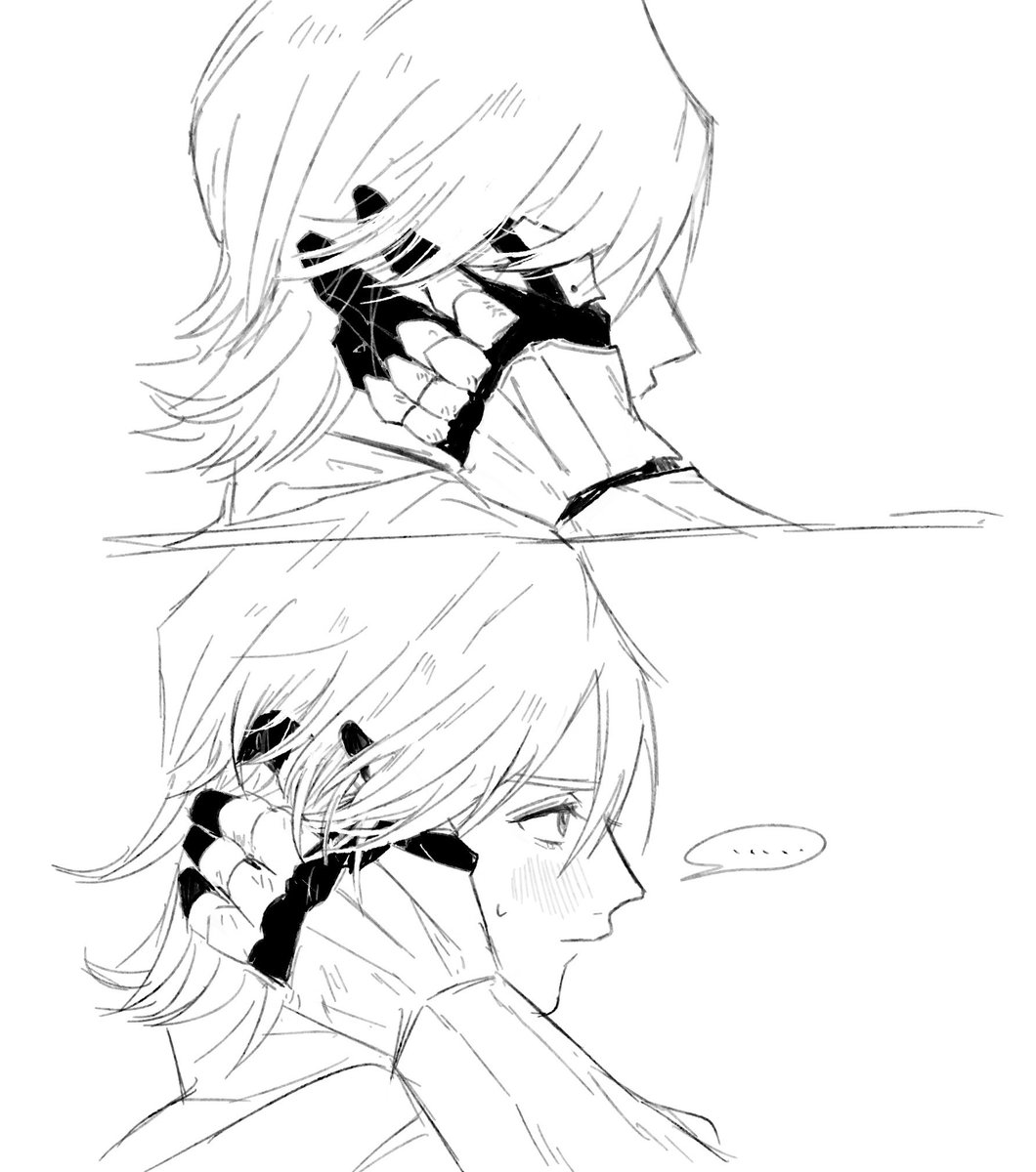onigiruru's tweet photo. 髪ネタ落書きなど https://t.co/d1l3NUv9YL