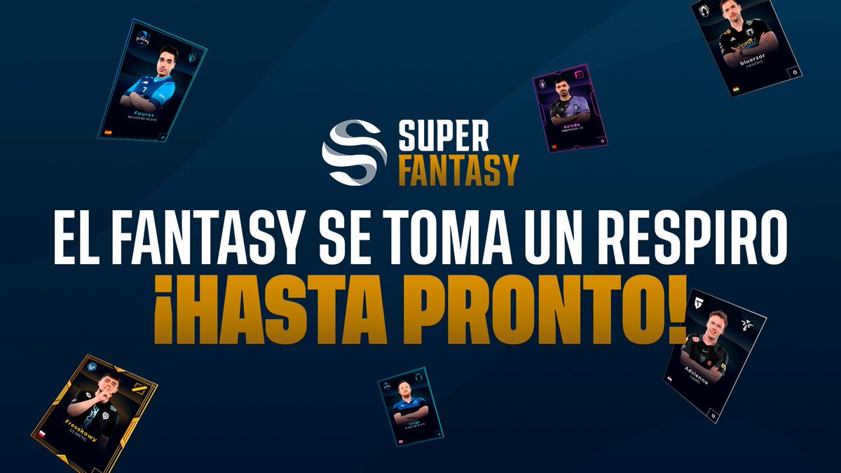 ➡️ El #SuperFantasy se toma un respiro.

Para cualquier pregunta o duda, puedes contactar con nosotros en supportfantasy@lvp.global

¡Gracias por vuestro apoyo!
