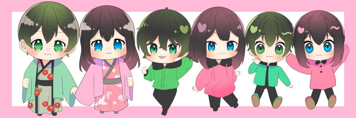ss_sakuya_sub's tweet photo. 〜今週書いたデフォルメ達〜 https://t.co/tO1twVPUNS