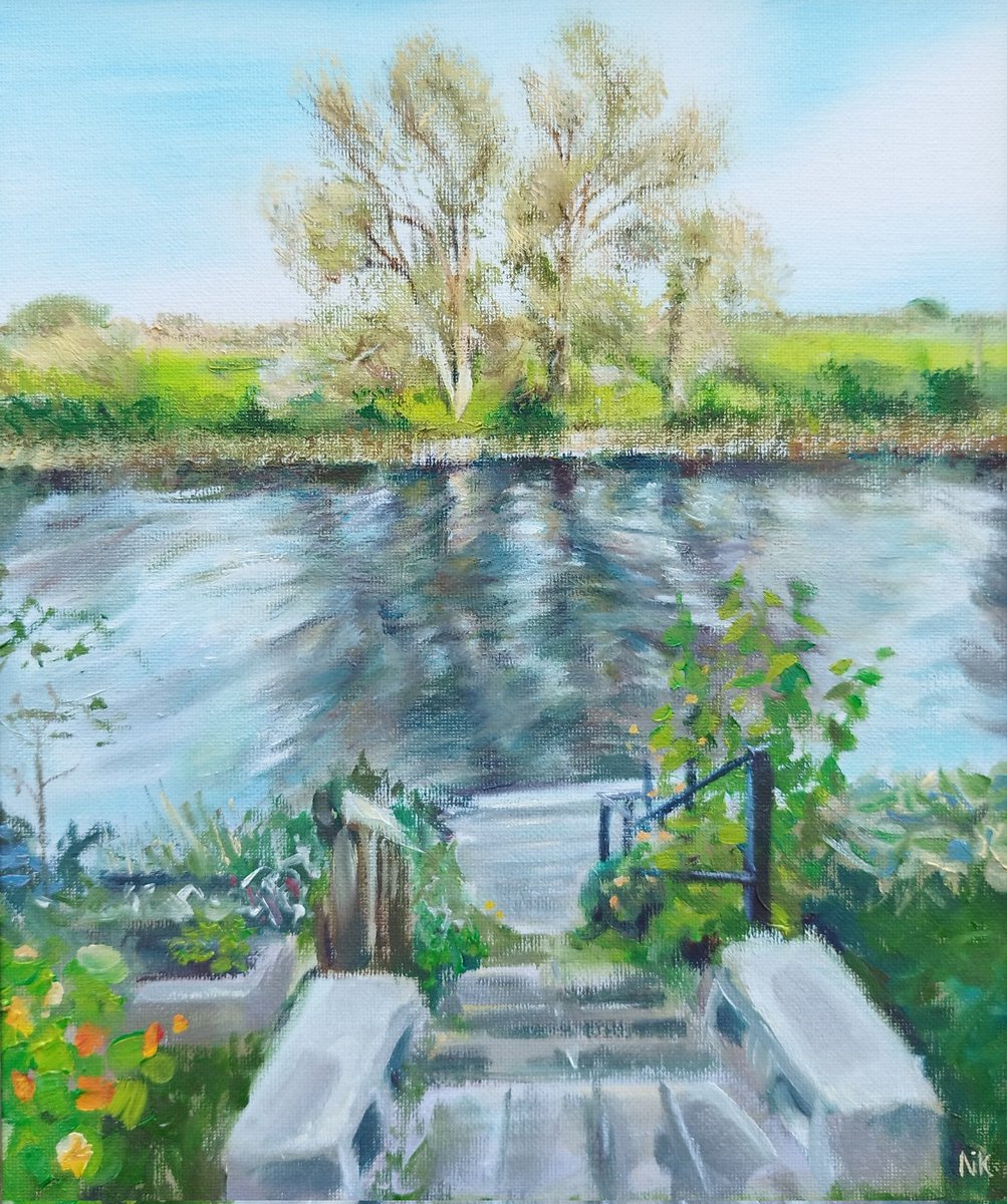 A commission in memory of a very special lady, depicting her favourite view.

Oil on canvas (25 x 30cm)

#artcommission #commissionart #artreflections #mindfulness #peacefulness #inmemory #nickpikeart