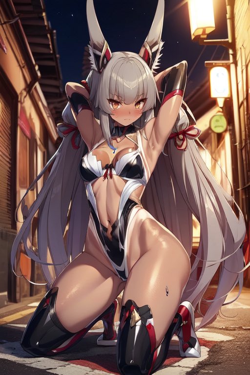 Taimanin Nia isn‘t real, Taimanin Nia can‘t hurt you.

…but this is how your very own personal enslaved Taimanin Nia could look like after an intense training and brainwash session~