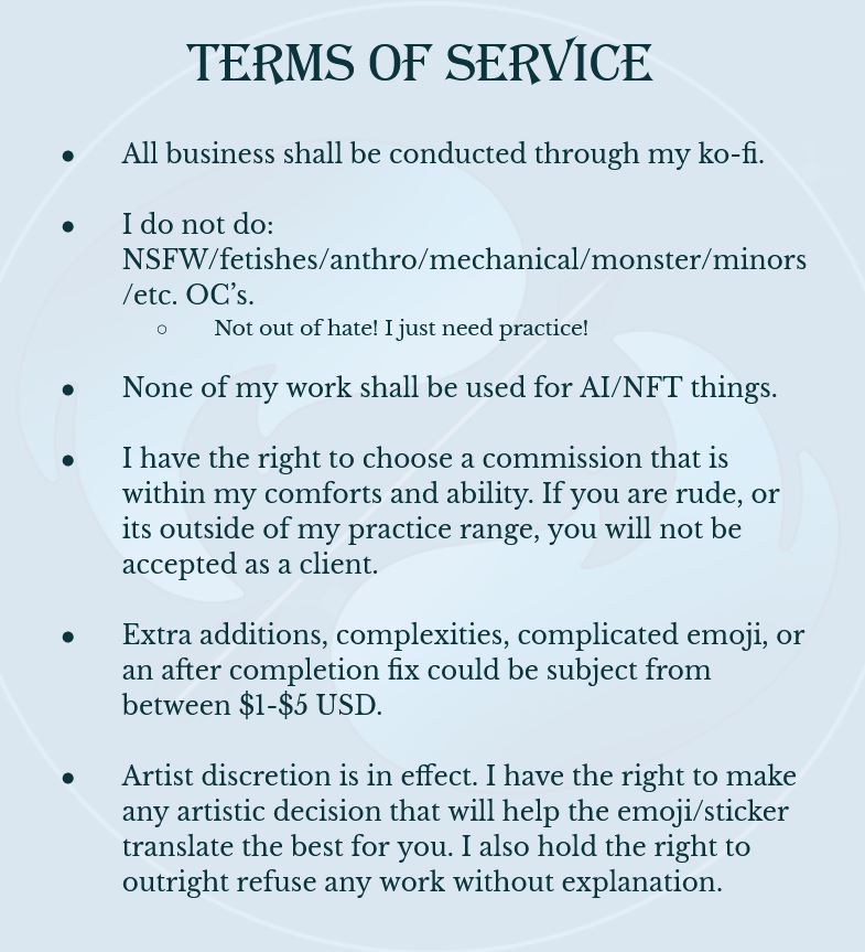 TheElderArrow's tweet photo. 𝓗𝓔𝓛𝓛𝓞 𝓜𝓨 𝓒𝓞𝓜𝓜𝓘𝓢𝓢𝓘𝓞𝓝𝓢 𝓐𝓡𝓔 𝓞𝓟𝓔𝓝!

Please read my Terms of Service before reaching out for a commission slot!
All business (such as discussion and payment) will be done through my ko-fi, no exceptions! 

𝕜𝕠-𝕗𝕚: https://t.co/5ErPdzgxt9 https://t.co/lCvCGBXPp5