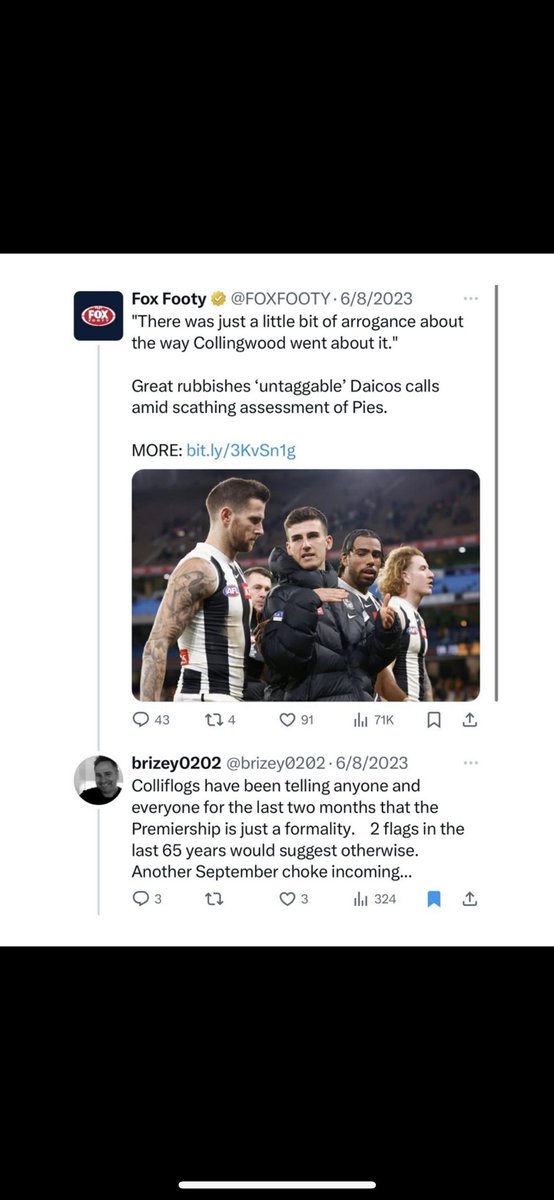 MarkRacovalis's tweet photo. @brizey0202 Funny how this post is gone??? Where is your smart arse of post now? Hard to take?  I think you chocked taking that pic away BUT here it is again ……..hahahahah https://t.co/IYGKXMe8w0